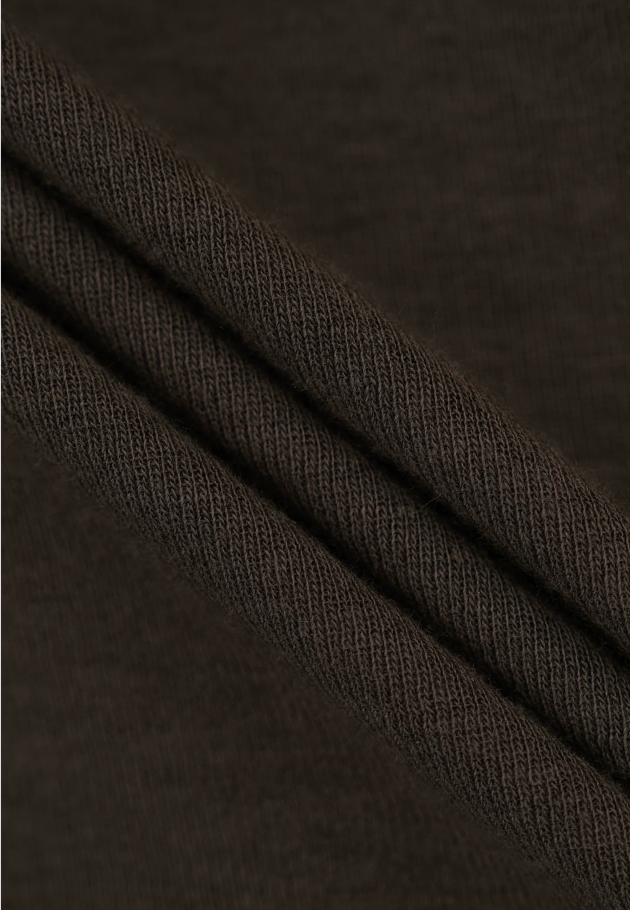 Draped Tie-Neck Lyocell Wool Top