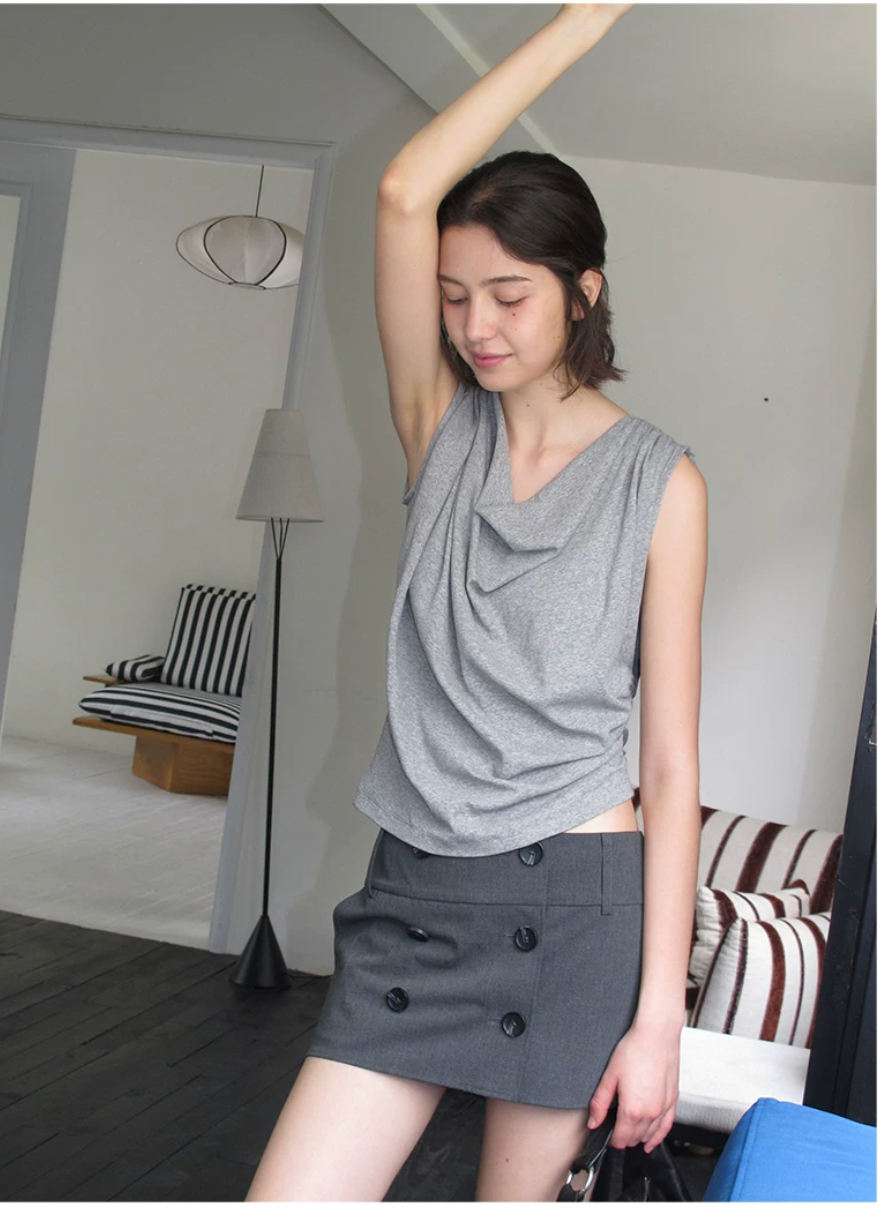Draped Cowl Tank