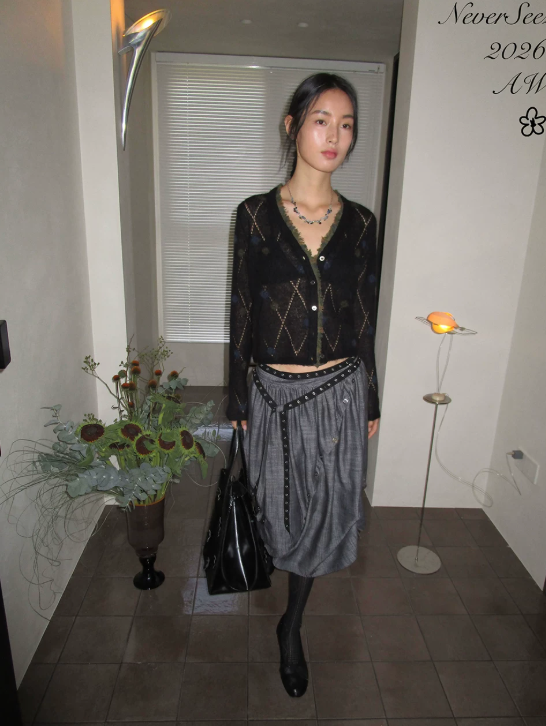 Deconstructed Harness Midi Skirt