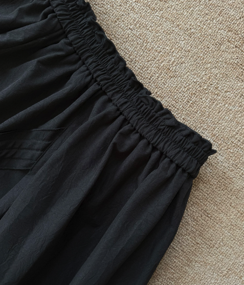 Adjustable Bubble Hem Maxi Skirt