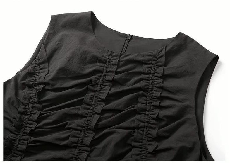 Arbour Ruched Column Dress in White or Black Ink