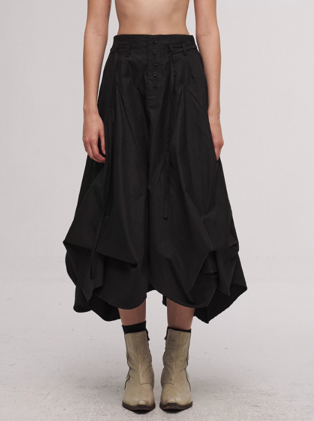 Tulip Skirt in Black Ink