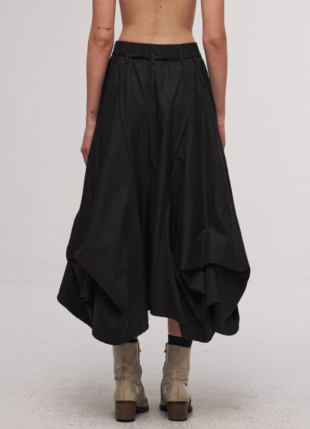 Tulip Skirt in Black Ink