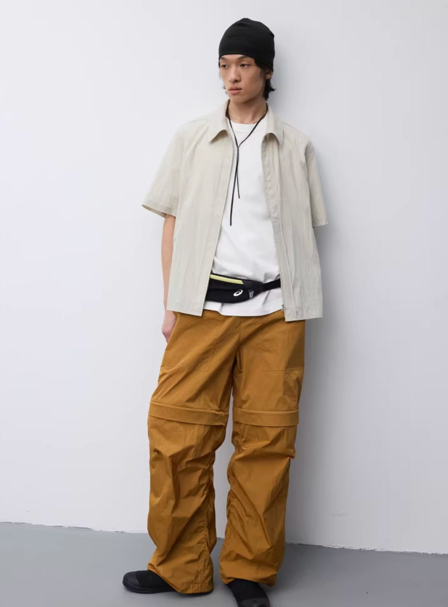 Crinkle Zip Overshirt