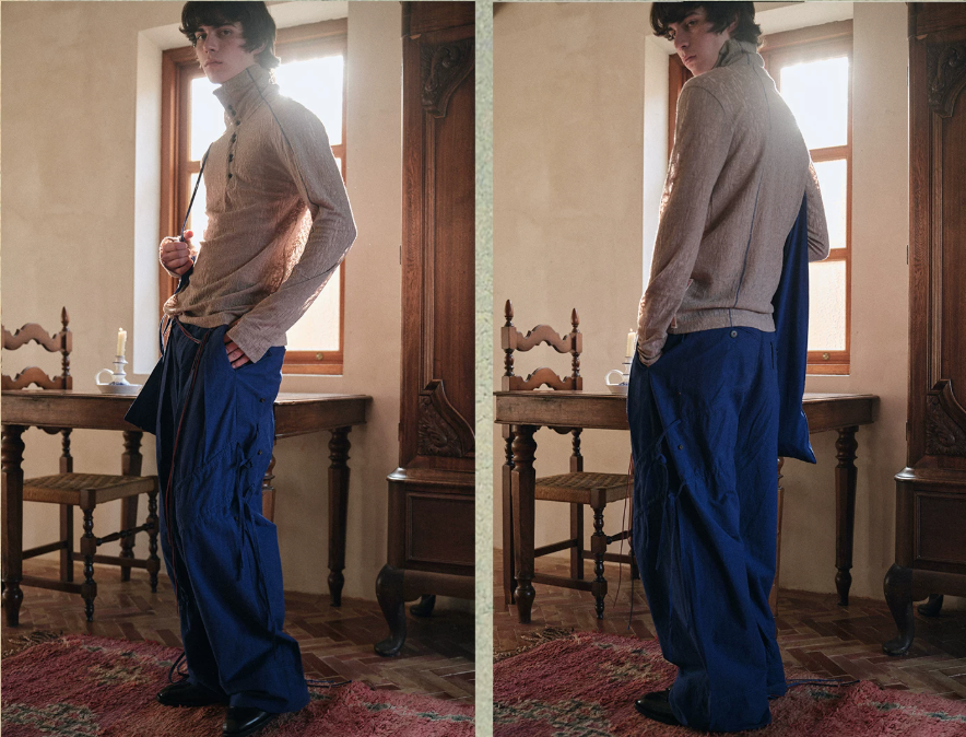 Blue Infiltration | Between Sky and Skin Veil Top