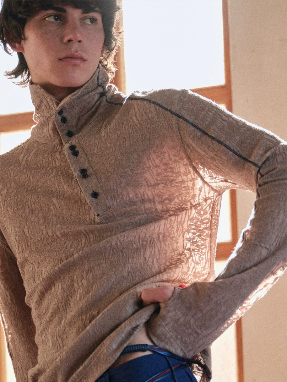 Blue Infiltration | Between Sky and Skin Veil Top