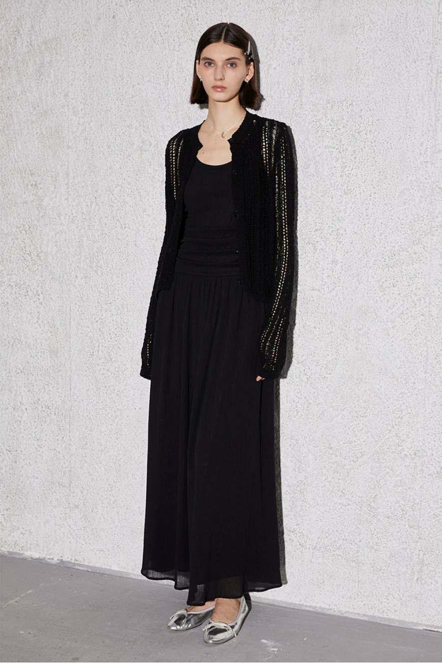 Ruched Bodice Maxi Dress