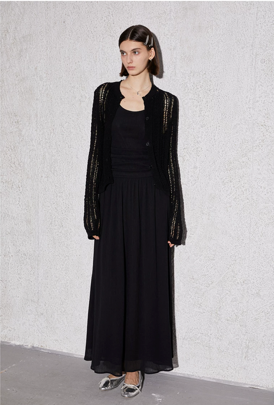 Ruched Bodice Maxi Dress