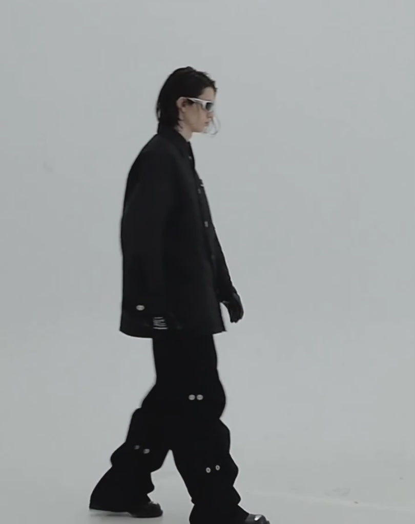 Strobe-Line Staggered Blouson Jacket